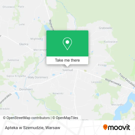 Apteka w Szemudzie map