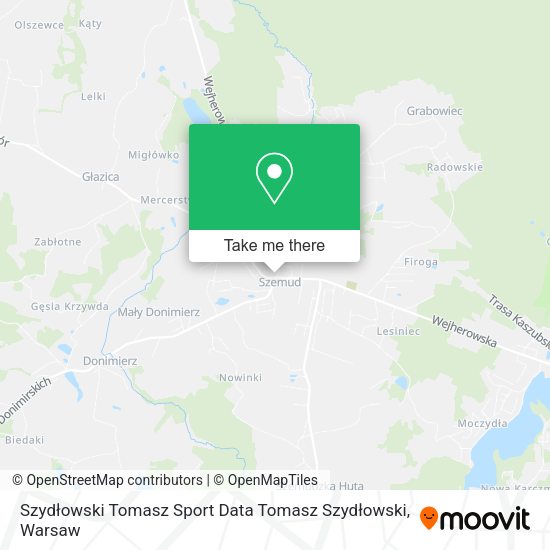 Карта Szydłowski Tomasz Sport Data Tomasz Szydłowski