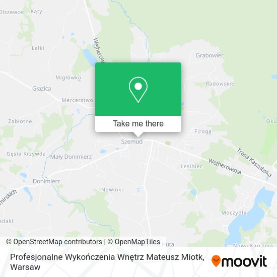 Profesjonalne Wykończenia Wnętrz Mateusz Miotk map