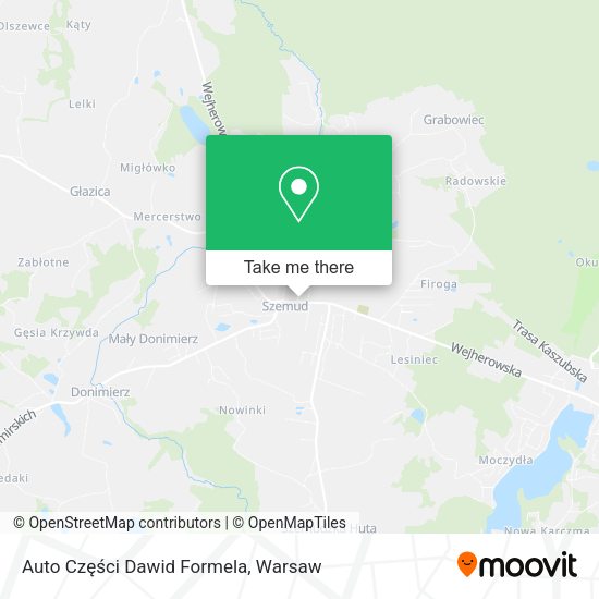 Auto Części Dawid Formela map