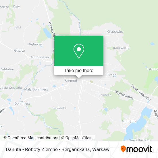 Danuta - Roboty Ziemne - Bergańska D. map