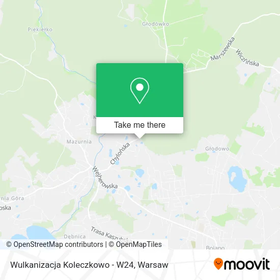 Wulkanizacja Koleczkowo - W24 map