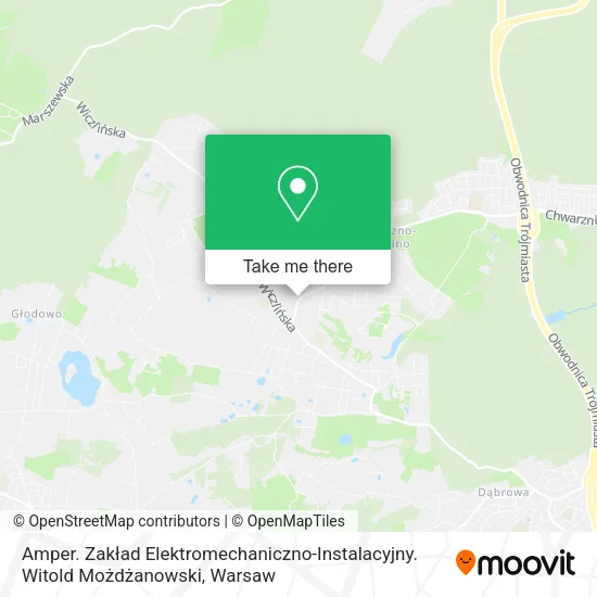 Карта Amper. Zakład Elektromechaniczno-Instalacyjny. Witold Możdżanowski