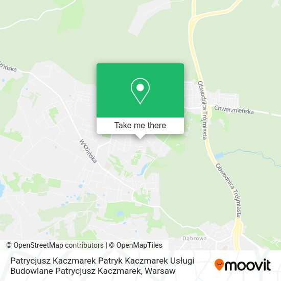 Patrycjusz Kaczmarek Patryk Kaczmarek Usługi Budowlane Patrycjusz Kaczmarek map