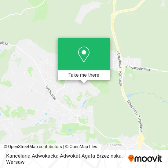 Карта Kancelaria Adwokacka Adwokat Agata Brzezińska