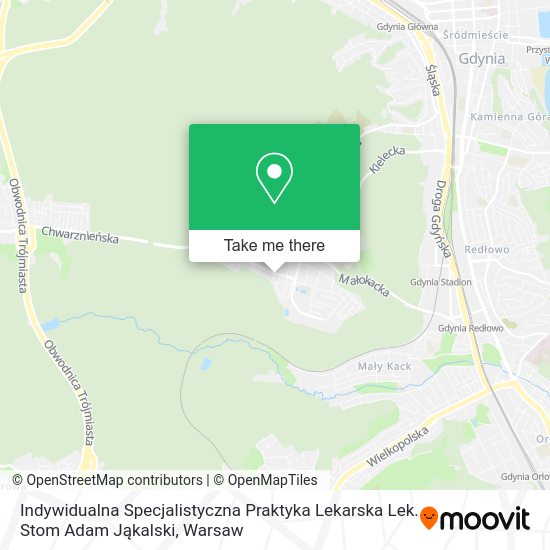 Indywidualna Specjalistyczna Praktyka Lekarska Lek. Stom Adam Jąkalski map