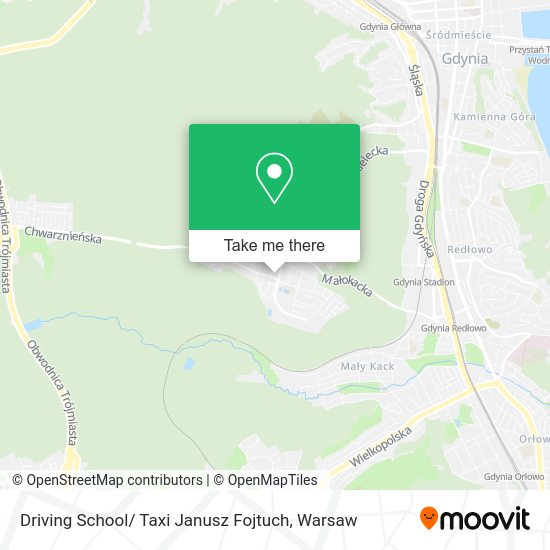 Карта Driving School/ Taxi Janusz Fojtuch