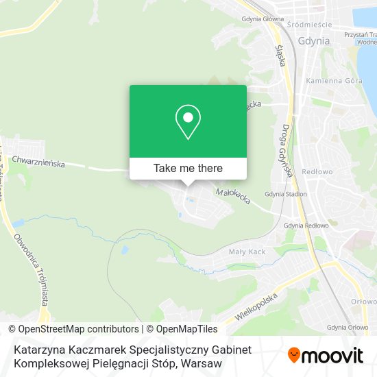 Katarzyna Kaczmarek Specjalistyczny Gabinet Kompleksowej Pielęgnacji Stóp map