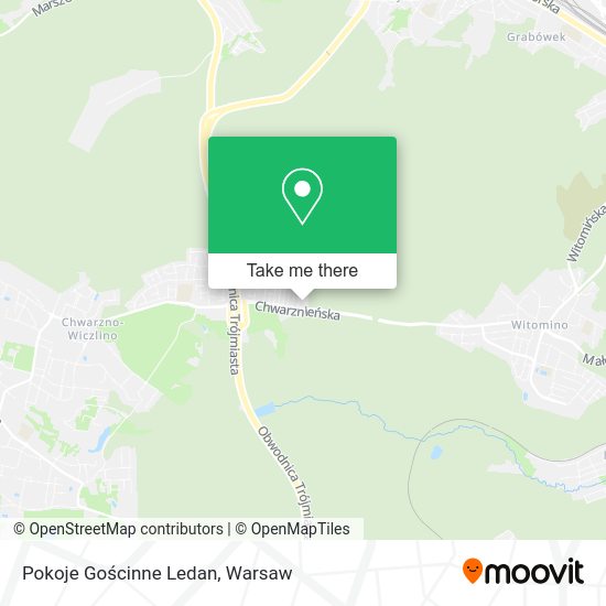 Pokoje Gościnne Ledan map