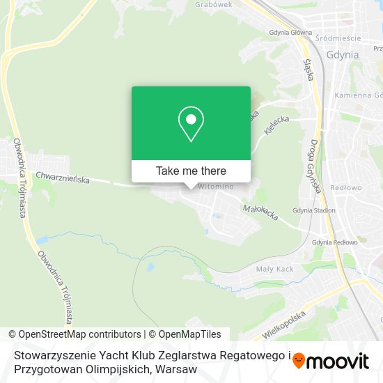 Stowarzyszenie Yacht Klub Zeglarstwa Regatowego i Przygotowan Olimpijskich map