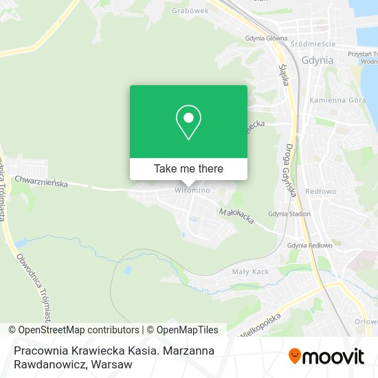 Pracownia Krawiecka Kasia. Marzanna Rawdanowicz map