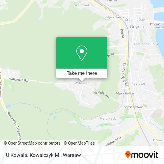 U Kowala. Kowalczyk M. map