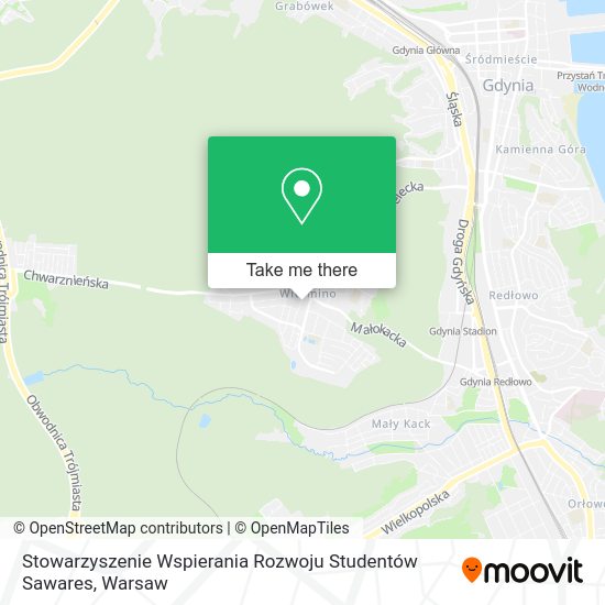 Stowarzyszenie Wspierania Rozwoju Studentów Sawares map