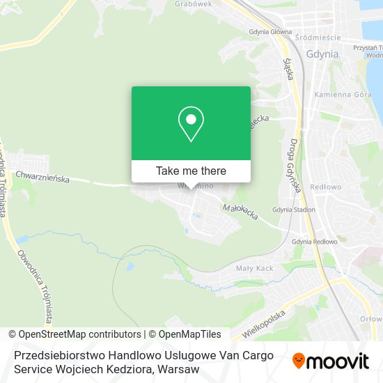 Przedsiebiorstwo Handlowo Uslugowe Van Cargo Service Wojciech Kedziora map