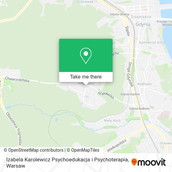 Izabela Karolewicz Psychoedukacja i Psychoterapia map