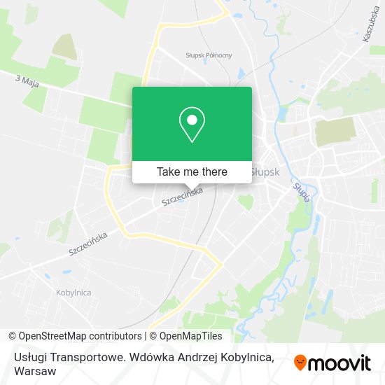 Usługi Transportowe. Wdówka Andrzej Kobylnica map