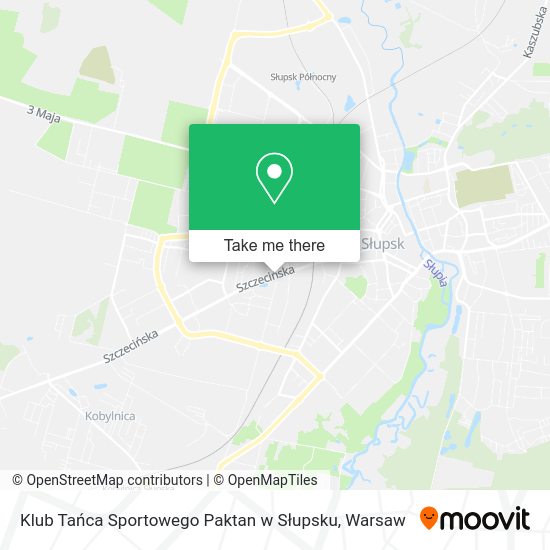 Klub Tańca Sportowego Paktan w Słupsku map