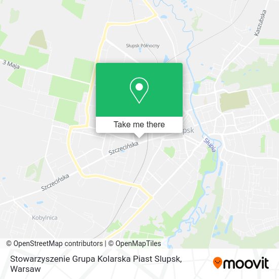 Карта Stowarzyszenie Grupa Kolarska Piast Slupsk