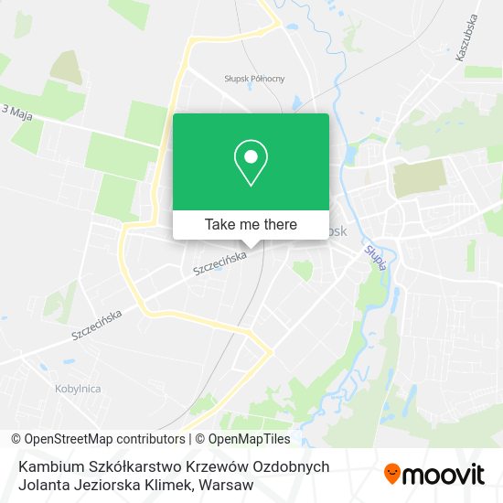 Kambium Szkółkarstwo Krzewów Ozdobnych Jolanta Jeziorska Klimek map