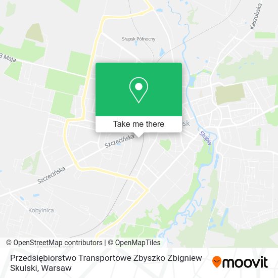 Карта Przedsiębiorstwo Transportowe Zbyszko Zbigniew Skulski