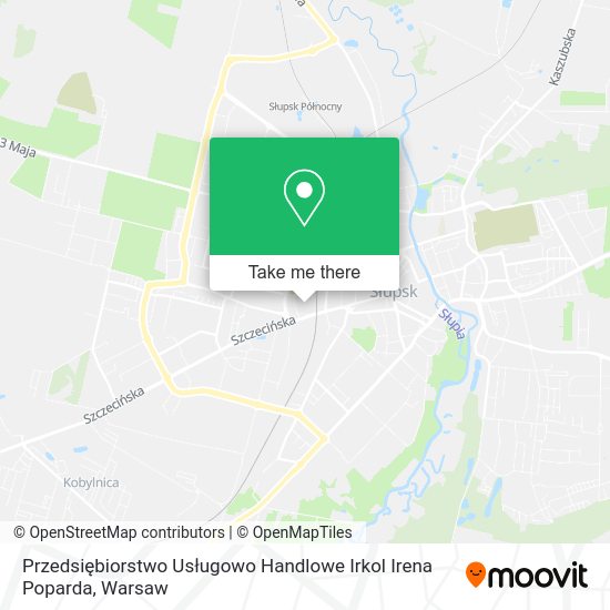 Przedsiębiorstwo Usługowo Handlowe Irkol Irena Poparda map