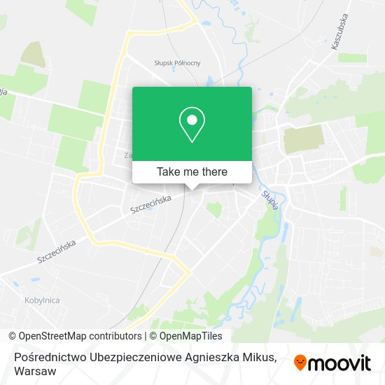 Pośrednictwo Ubezpieczeniowe Agnieszka Mikus map