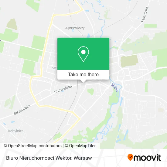 Карта Biuro Nieruchomosci Wektor