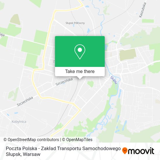 Poczta Polska - Zakład Transportu Samochodowego Słupsk map