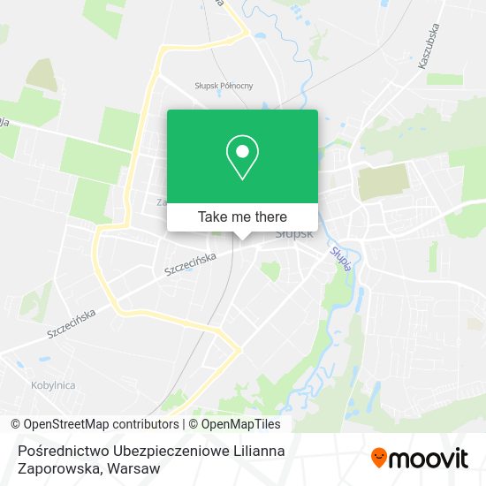 Pośrednictwo Ubezpieczeniowe Lilianna Zaporowska map