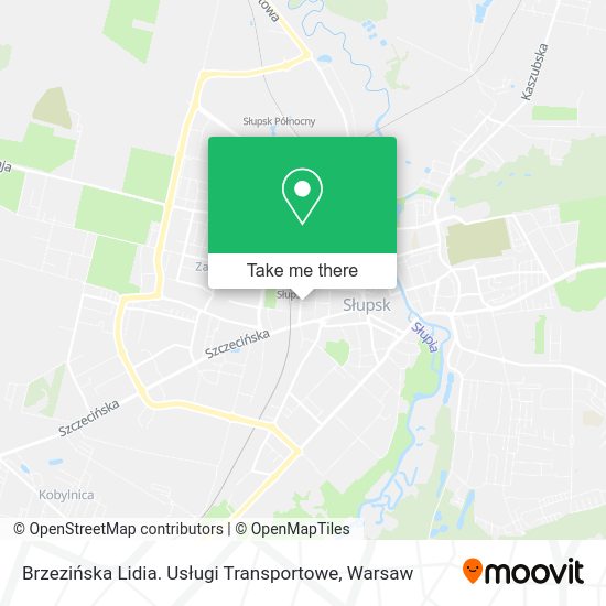 Brzezińska Lidia. Usługi Transportowe map