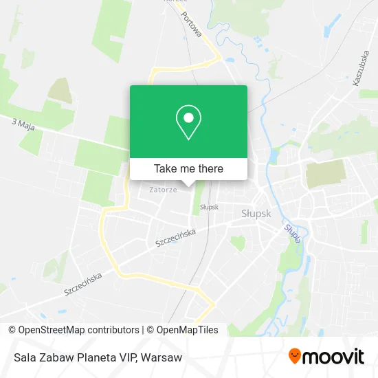 Карта Sala Zabaw Planeta VIP
