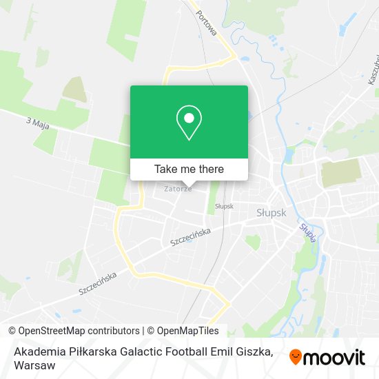 Akademia Piłkarska Galactic Football Emil Giszka map