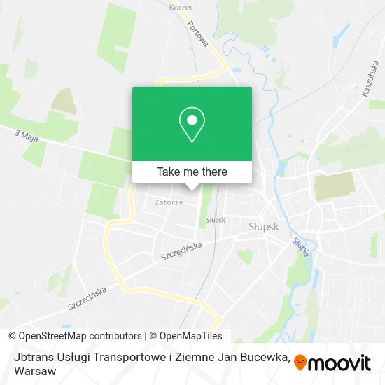 Карта Jbtrans Usługi Transportowe i Ziemne Jan Bucewka