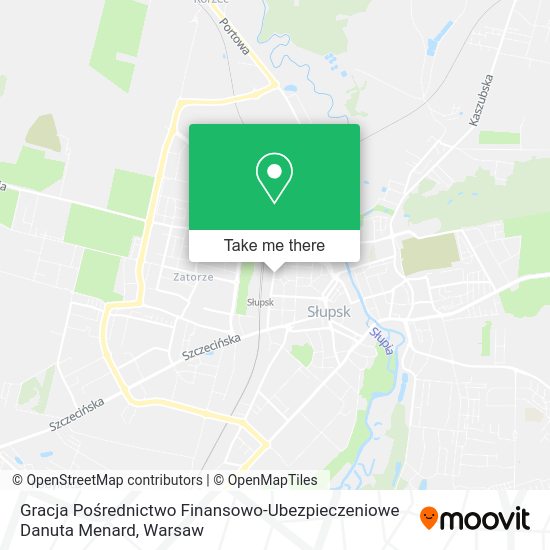 Gracja Pośrednictwo Finansowo-Ubezpieczeniowe Danuta Menard map