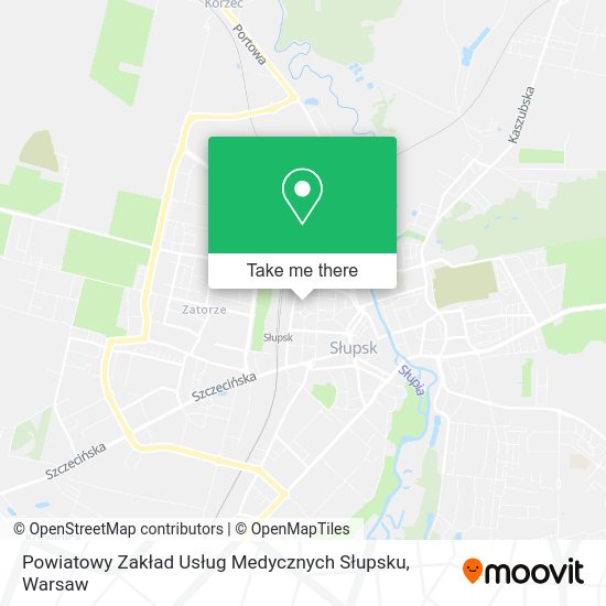 Powiatowy Zakład Usług Medycznych Słupsku map