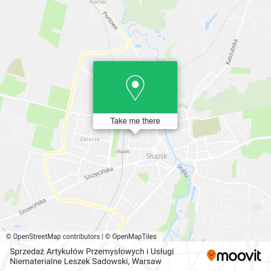 Sprzedaż Artykułów Przemysłowych i Usługi Niematerialne Leszek Sadowski map