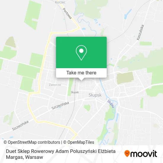 Duet Sklep Rowerowy Adam Poluszyński Elżbieta Margas map