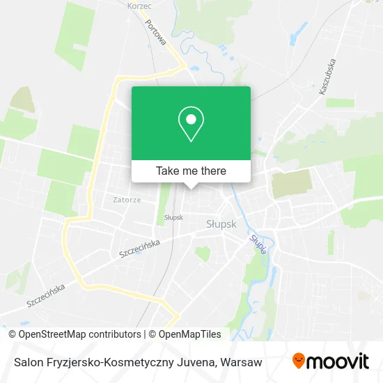 Карта Salon Fryzjersko-Kosmetyczny Juvena