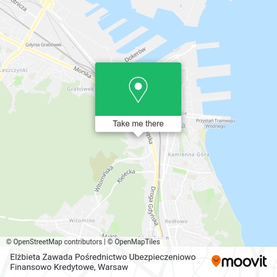 Elżbieta Zawada Pośrednictwo Ubezpieczeniowo Finansowo Kredytowe map