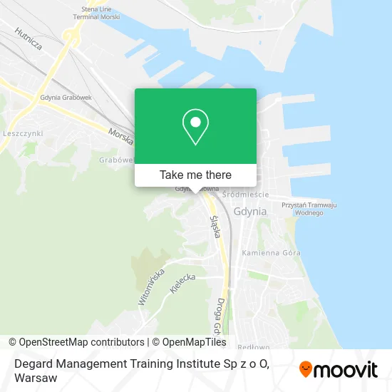 Карта Degard Management Training Institute Sp z o O