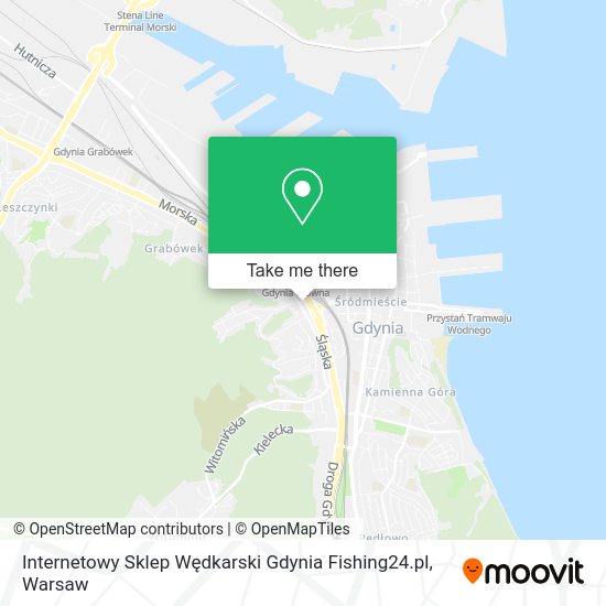 Internetowy Sklep Wędkarski Gdynia Fishing24.pl map