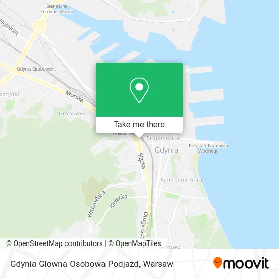 Карта Gdynia Glowna Osobowa Podjazd