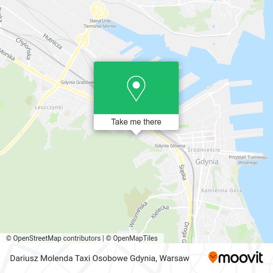 Dariusz Molenda Taxi Osobowe Gdynia map