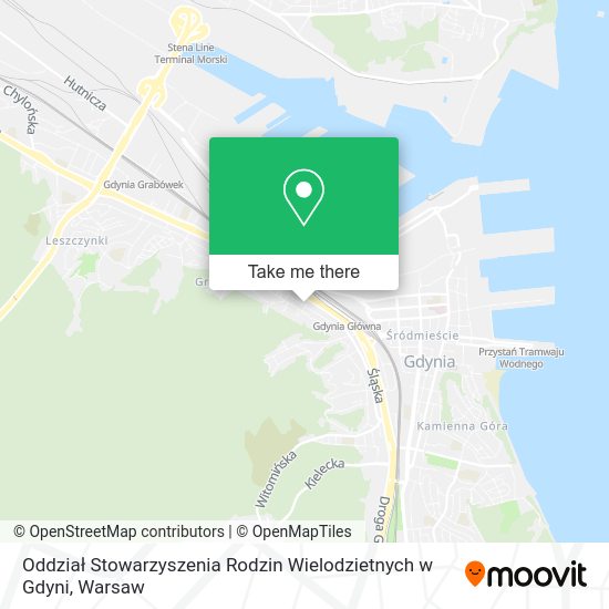 Oddział Stowarzyszenia Rodzin Wielodzietnych w Gdyni map