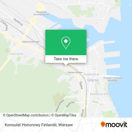 Konsulat Honorowy Finlandii map