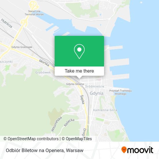 Odbiór Biletow na Openera map