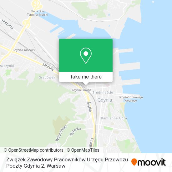 Związek Zawodowy Pracowników Urzędu Przewozu Poczty Gdynia 2 map