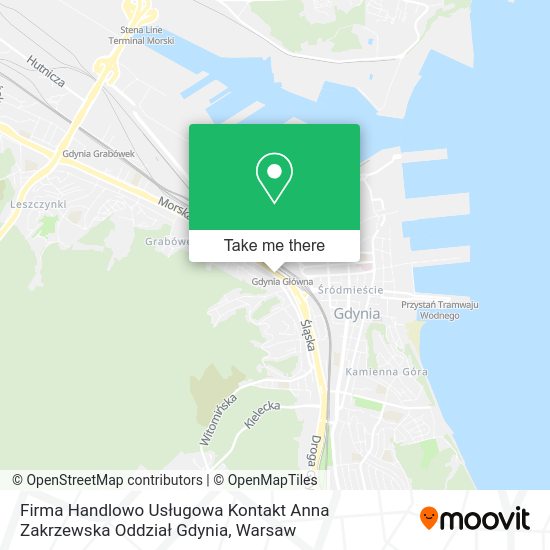 Firma Handlowo Usługowa Kontakt Anna Zakrzewska Oddział Gdynia map