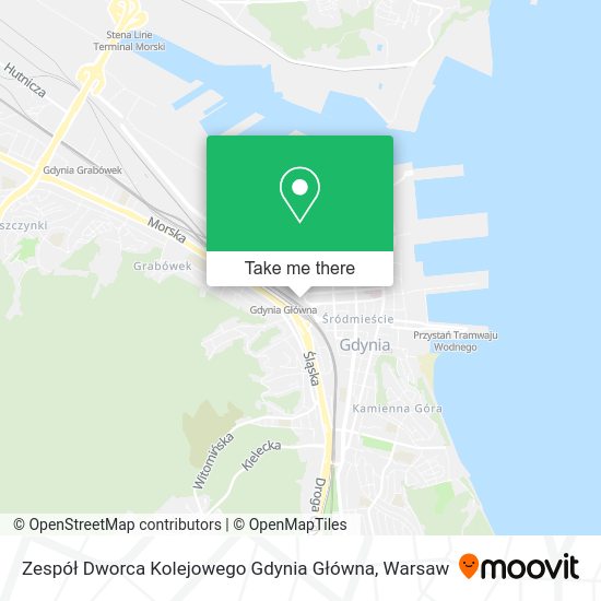 Карта Zespół Dworca Kolejowego Gdynia Główna