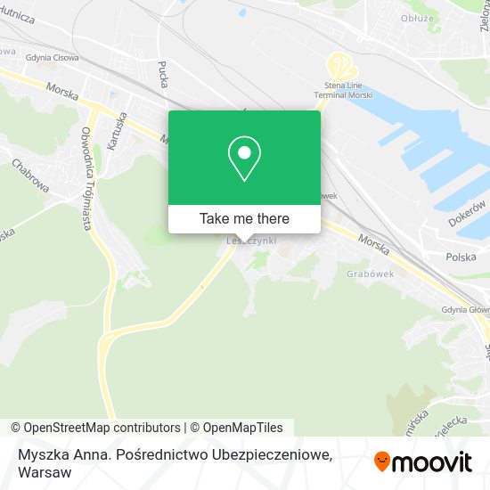 Myszka Anna. Pośrednictwo Ubezpieczeniowe map